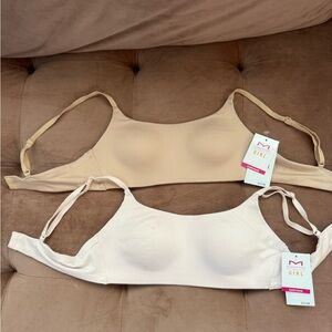 Maidenform Girl Contour Bras – 2 Pack (30A & 32A) Nude + Blush NWT
